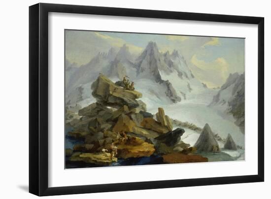 The Lauteraar-Glacier-Caspar Wolf-Framed Giclee Print