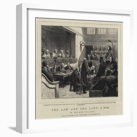 The Law and the Lady, a Novel-Godefroy Durand-Framed Giclee Print