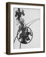 The Law of Series, 1925-Laszlo Moholy-Nagy-Framed Giclee Print