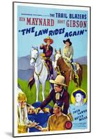 The Law Rides Again, Chief Thundercloud, Ken Maynard, Hoot Gibson, Betty Miles, 1943-null-Mounted Art Print