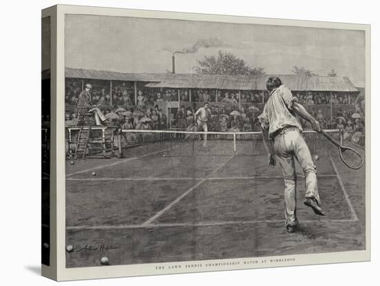 The Lawn Tennis Championship Match at Wimbledon-Arthur Hopkins-Stretched Canvas