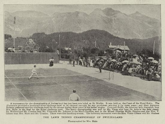 The Lawn Tennis Championship of Switzerland' Giclee Print | AllPosters.com