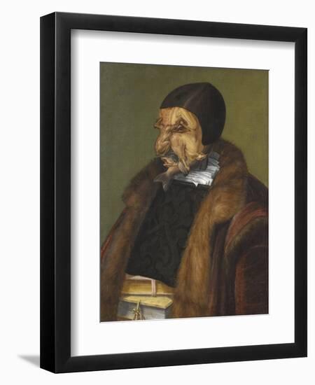 The Lawyer, 1566, by Giuseppe Arcimboldo, 1527-1593, Italian painting,-Giuseppe Arcimboldo-Framed Art Print