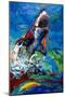 The Lawyer Breeching Great White Shark-Jace D. McTier-Mounted Giclee Print