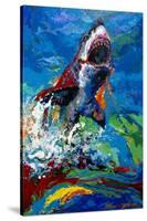 The Lawyer Breeching Great White Shark-Jace D. McTier-Stretched Canvas