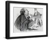 The Lawyer, Caricature-Honore Daumier-Framed Giclee Print