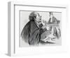 The Lawyer, Caricature-Honore Daumier-Framed Giclee Print