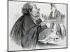 The Lawyer, Caricature-Honore Daumier-Mounted Giclee Print