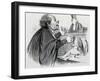 The Lawyer, Caricature-Honore Daumier-Framed Giclee Print