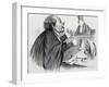The Lawyer, Caricature-Honore Daumier-Framed Giclee Print