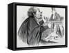 The Lawyer, Caricature-Honore Daumier-Framed Stretched Canvas