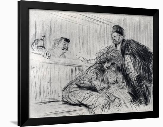 The Lawyer Speaking with the Prevenu, 1925-Jean Louis Forain-Framed Giclee Print