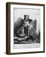 The Lawyer Tolling or the Doctor Arnoldus Tholinx or Petrus Van Thol, 1656-Rembrandt van Rijn-Framed Giclee Print