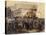 The Laying of the Cornerstone of the Galleria Victor Emmanuel II in Milan, March 7, 1865-Domenico Induno-Stretched Canvas