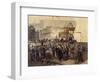The Laying of the Cornerstone of the Galleria Victor Emmanuel II in Milan, March 7, 1865-Domenico Induno-Framed Giclee Print