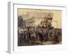 The Laying of the Cornerstone of the Galleria Victor Emmanuel II in Milan, March 7, 1865-Domenico Induno-Framed Giclee Print