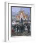 The Laying of the Cornerstone of the Galleria Vittorio Emanuele in Milan, 1865-Domenico Induno-Framed Premium Giclee Print