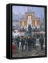 The Laying of the Cornerstone of the Galleria Vittorio Emanuele in Milan, 1865-Domenico Induno-Framed Stretched Canvas