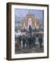The Laying of the Cornerstone of the Galleria Vittorio Emanuele in Milan, 1865-Domenico Induno-Framed Giclee Print