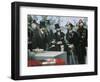 The Laying of the Cornerstone of the Galleria Vittorio Emanuele in Milan-Domenico Induno-Framed Giclee Print