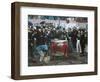 The Laying of the Cornerstone of the Galleria Vittorio Emanuele in Milan-Domenico Induno-Framed Giclee Print