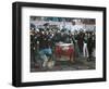 The Laying of the Cornerstone of the Galleria Vittorio Emanuele in Milan-Domenico Induno-Framed Giclee Print