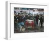 The Laying of the Cornerstone of the Galleria Vittorio Emanuele in Milan-Domenico Induno-Framed Giclee Print
