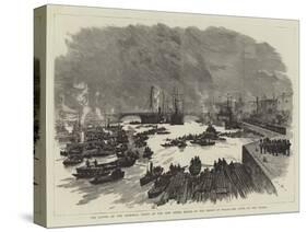 The Laying of the Memorial Stone of the New Tower Bridge by the Prince of Wales-Joseph Nash-Stretched Canvas