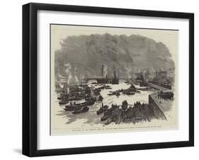 The Laying of the Memorial Stone of the New Tower Bridge by the Prince of Wales-Joseph Nash-Framed Giclee Print