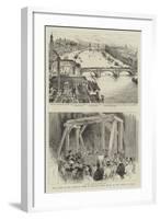 The Laying of the Memorial Stone of the New Tower Bridge by the Prince of Wales-Henry William Brewer-Framed Giclee Print