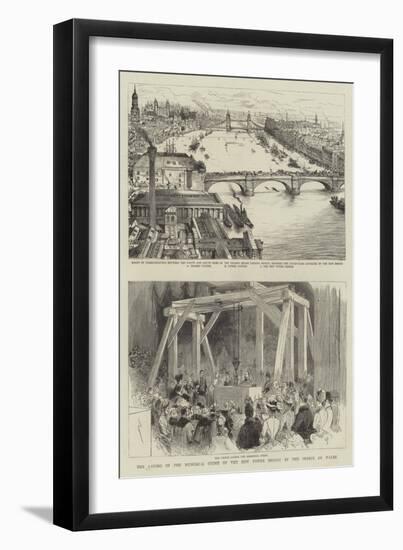 The Laying of the Memorial Stone of the New Tower Bridge by the Prince of Wales-Henry William Brewer-Framed Giclee Print