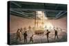 The laying of the transatlantic telegraph cable, 1865-1866-Robert Dudley-Stretched Canvas