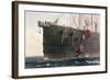 The laying of the transatlantic telegraph cable, August 8th, 1866-Robert Dudley-Framed Giclee Print