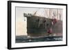 The laying of the transatlantic telegraph cable, August 8th, 1866-Robert Dudley-Framed Giclee Print