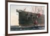 The laying of the transatlantic telegraph cable, August 8th, 1866-Robert Dudley-Framed Giclee Print