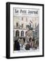 The Laying of Wreaths by Students at the Statue of Joan of Arc, Paris, 1894-null-Framed Giclee Print