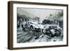 The Le Mans Race in 1967-Graham Coton-Framed Giclee Print