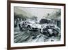 The Le Mans Race in 1967-Graham Coton-Framed Giclee Print