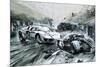 The Le Mans Race in 1967-Graham Coton-Mounted Giclee Print