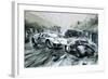 The Le Mans Race in 1967-Graham Coton-Framed Giclee Print