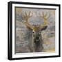 The Leader Gold Light Grey-Albena Hristova-Framed Art Print