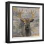 The Leader Gold Light Grey-Albena Hristova-Framed Art Print