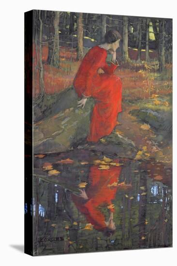 The Leaf-Elizabeth Adela Stanhope Forbes-Stretched Canvas