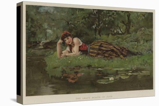 The Leafy Month of June-Henry John Yeend King-Stretched Canvas