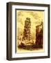 The Leaning Tower, and Apsis of the Cathedral, Pisa, Illustration from 'The World as it Is'-English-Framed Giclee Print