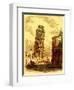 The Leaning Tower, and Apsis of the Cathedral, Pisa, Illustration from 'The World as it Is'-English-Framed Giclee Print