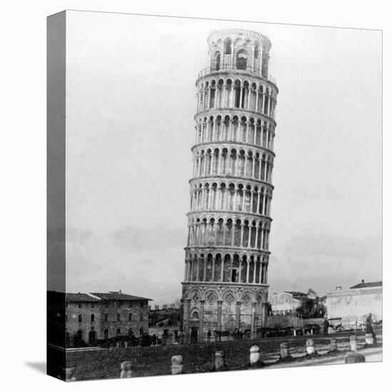 The Leaning Tower of Pisa, Italy, 1892-null-Stretched Canvas