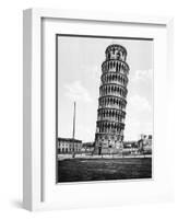 The Leaning Tower of Pisa Photograph - Pisa, Italy-Lantern Press-Framed Art Print