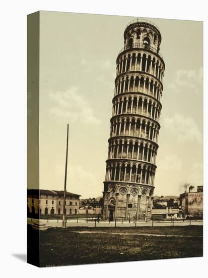 The Leaning Tower, Pisa, Italy, c.1890-c.1900-null-Stretched Canvas