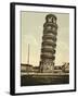 The Leaning Tower, Pisa, Italy, c.1890-c.1900-null-Framed Photographic Print